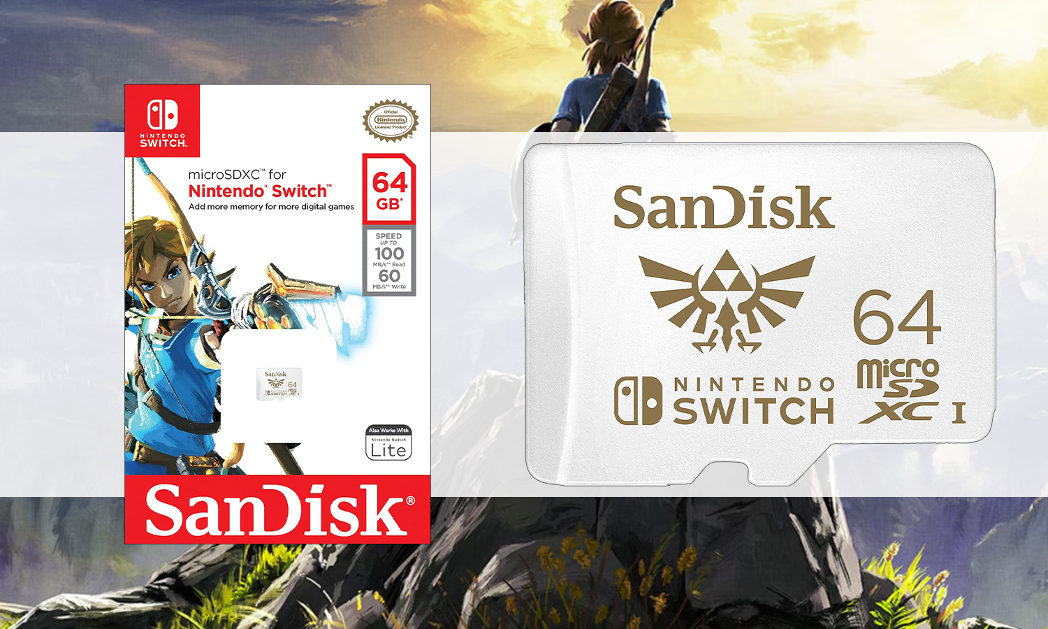 MicroSDXC 64 Go Zelda visuel slider