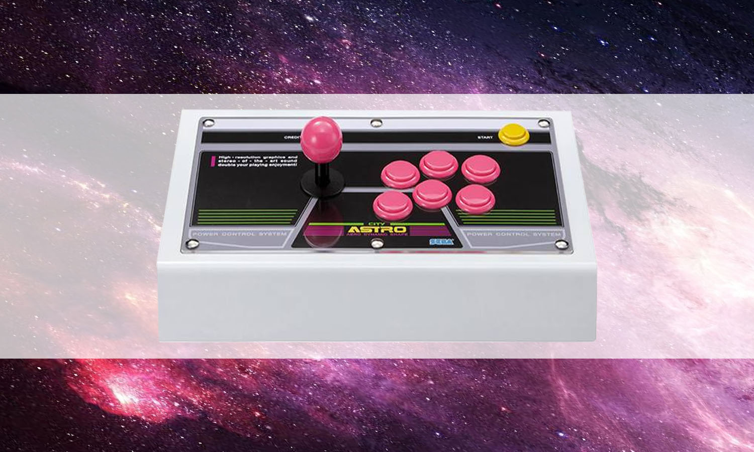 slider stick arcade sega astro city pink rose edition limitée limited edition