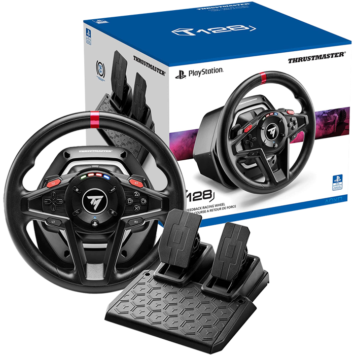 volant pédalier thrustmaster t128 visuel produit
