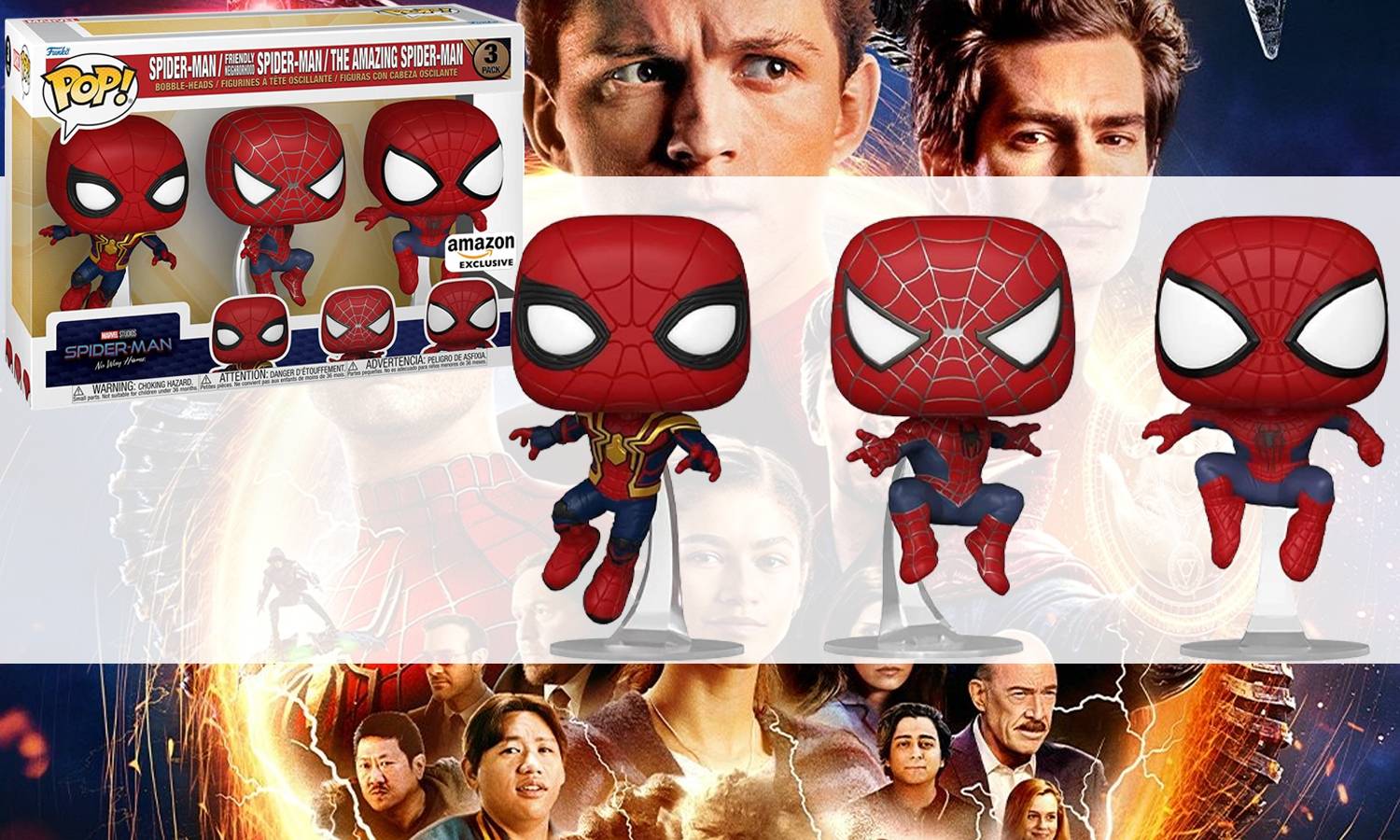 Triple Pack Funko Spiderman No Way Home