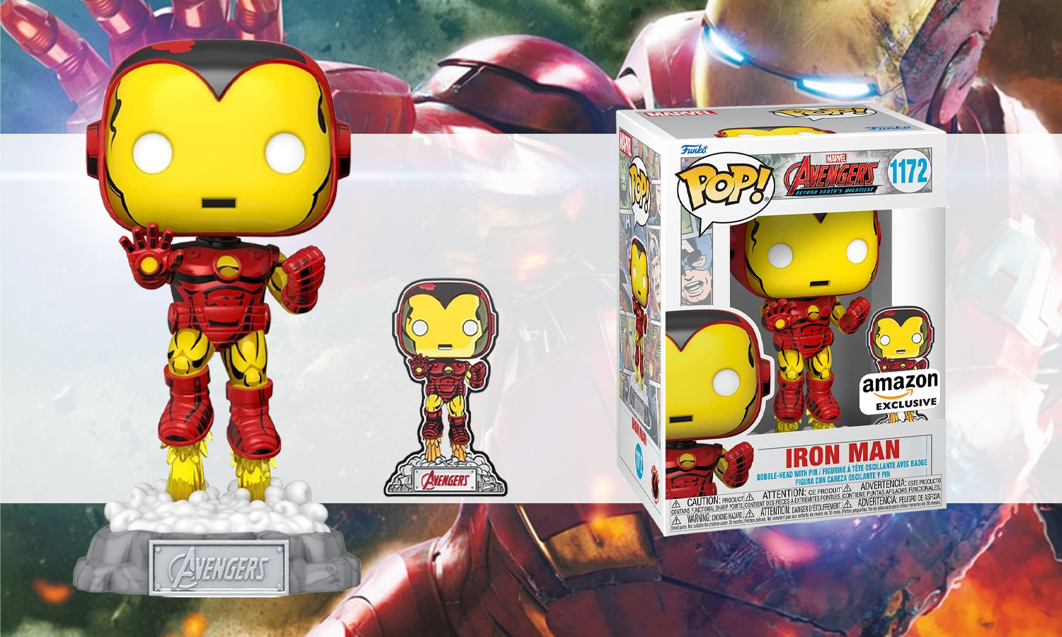 funko pop iron man 1172 amazon exclusive visuel slider horizontal