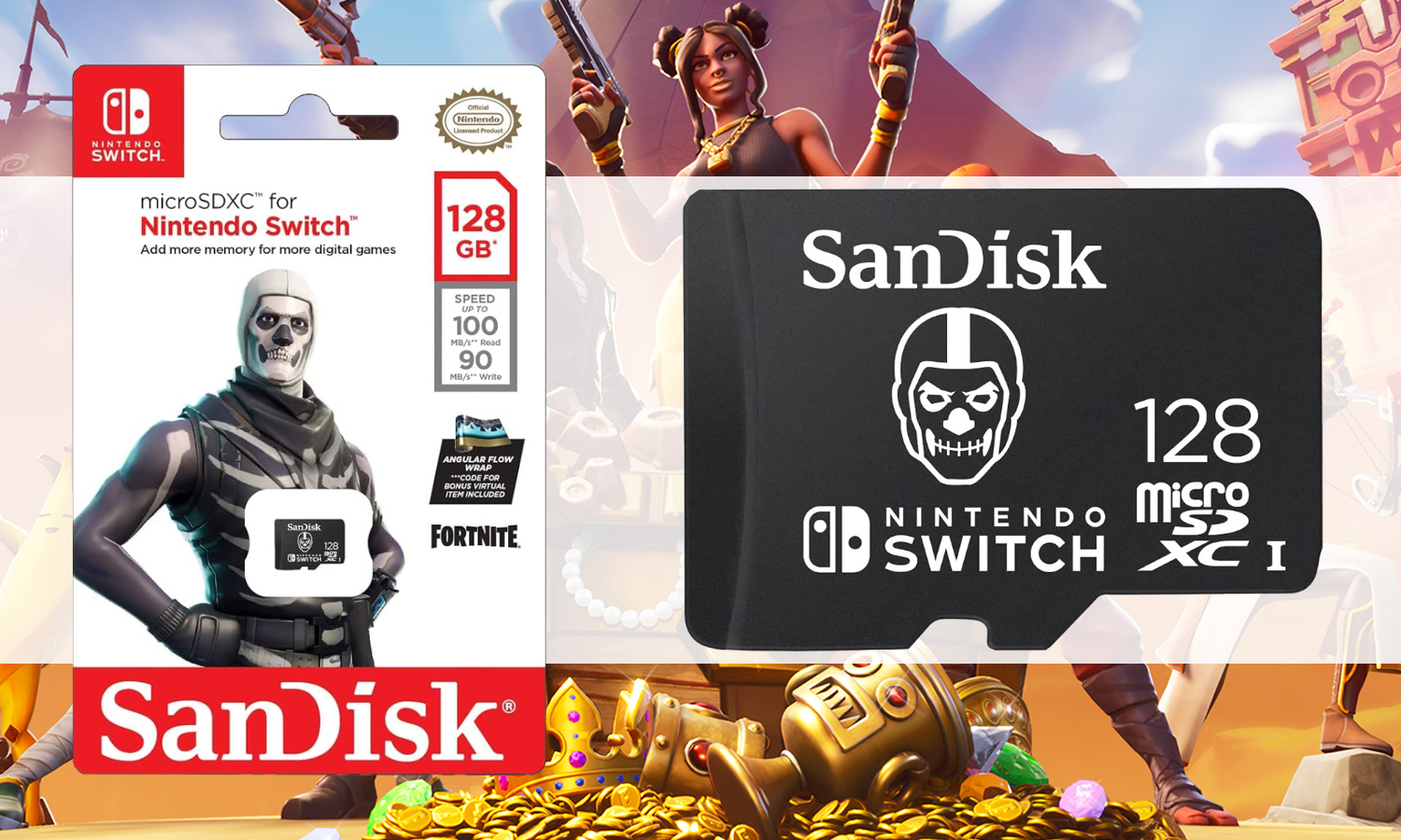 Carte Micro SDXC Fortnite 128 GO