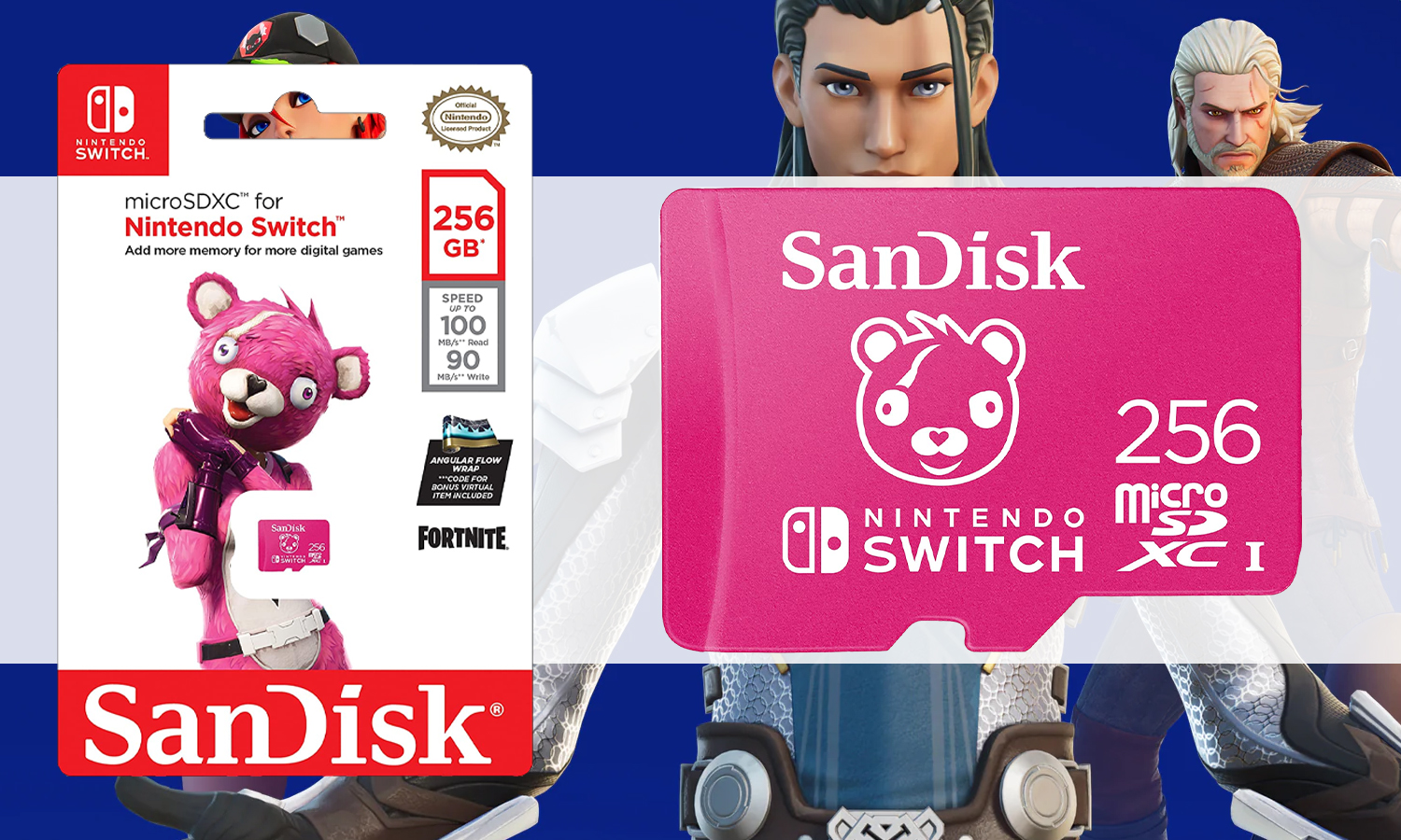 Carte Micro SDXC Fortnite 256 GO