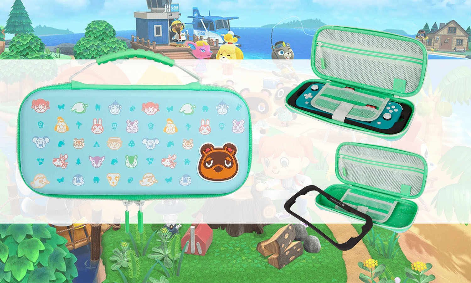 housse animal crossing switch mousse lite visuel slider horizontal