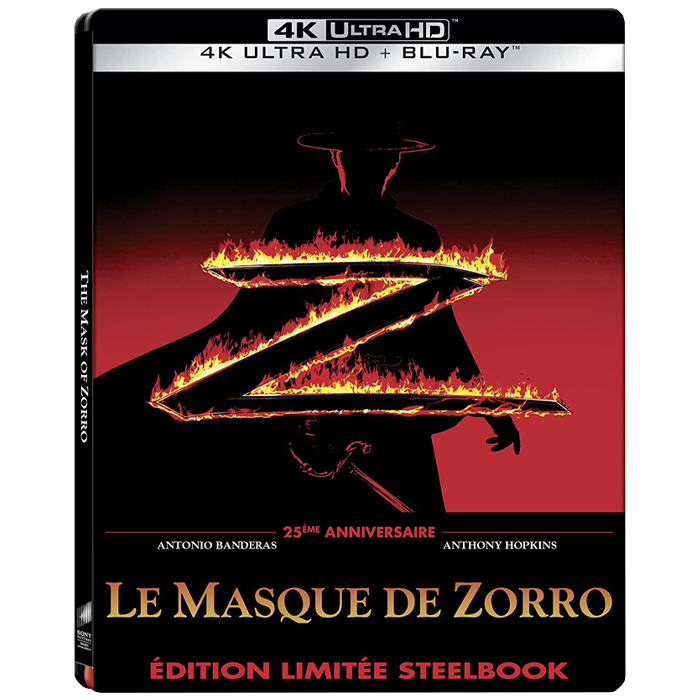 le masque de zorro 4k steelbook visuel produit