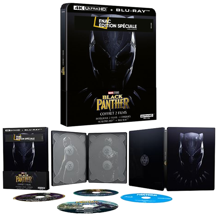 black panther wakanda forever coffret 2 films steelbook visuel produit 2023