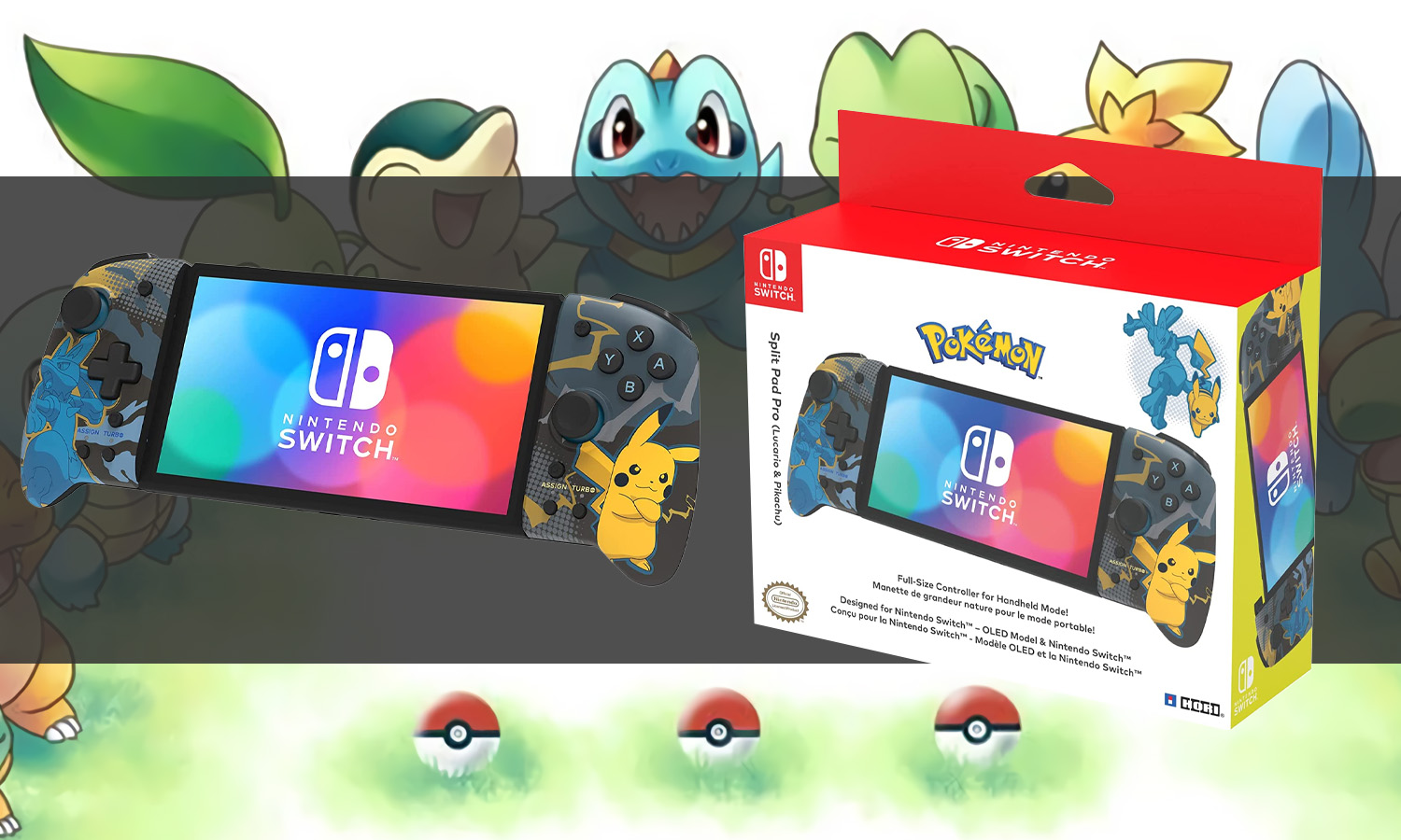 split pad pro lucario et pikachu visuel slider horizontal