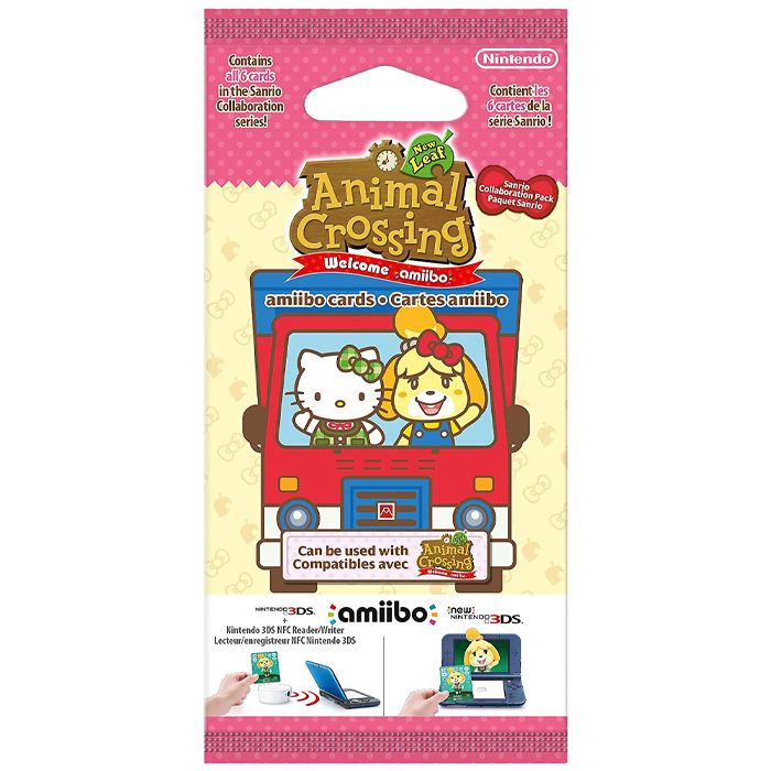 Animal Crossing : New Leaf - Welcome Pack Sanrio - Paquet de 6 Cartes