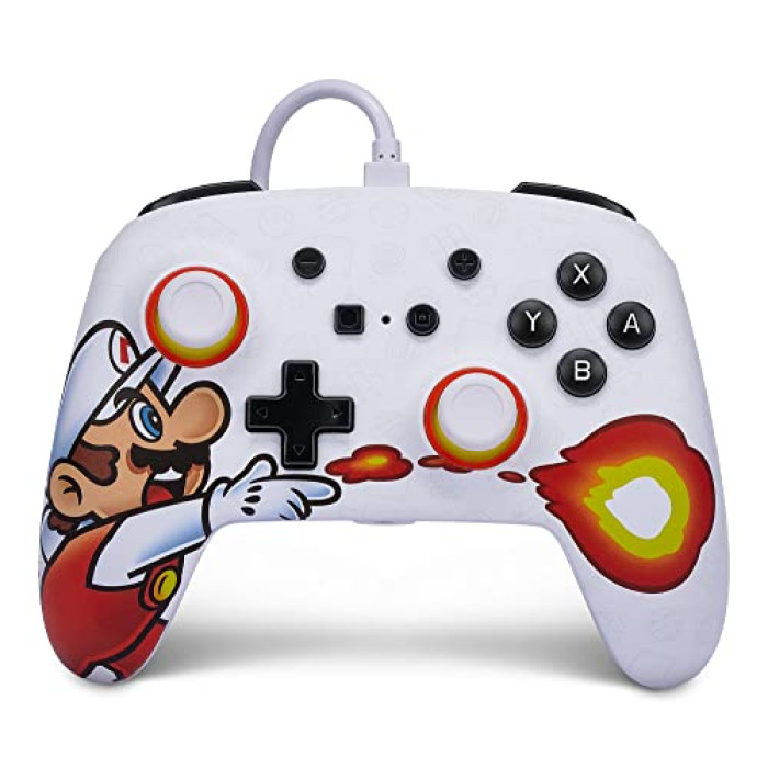 manette filaire powera mario fireball pour switch visuel produit