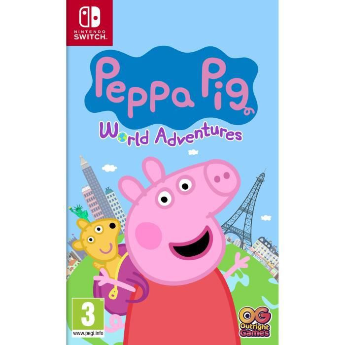 peppa pig aventures autour du monde sur switch visuel produit