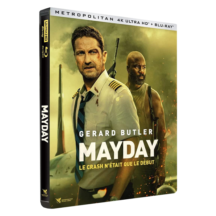 mayday 4k steelbook gerard butler 2023 visuel produit