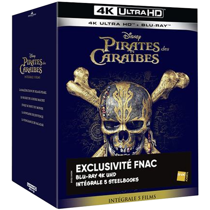 pirates des caraibes 4k steelbook visuel définitif fnac