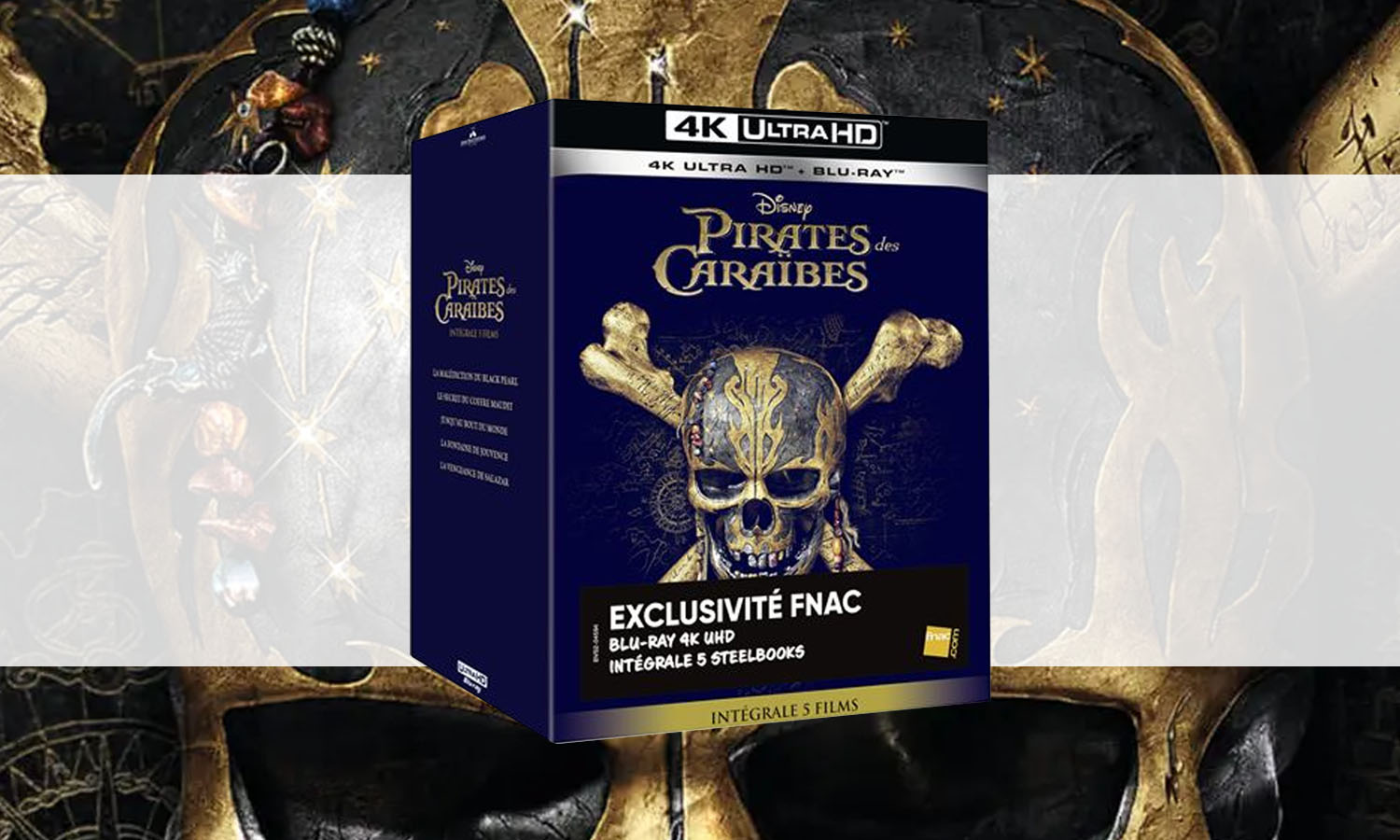 slider 4k steelbook pirates des caraibes officiel fnac