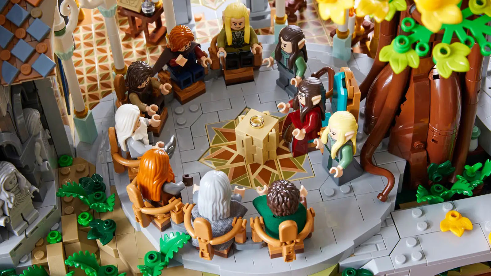 set lego fondcombe rivendelle réunion conseil secret