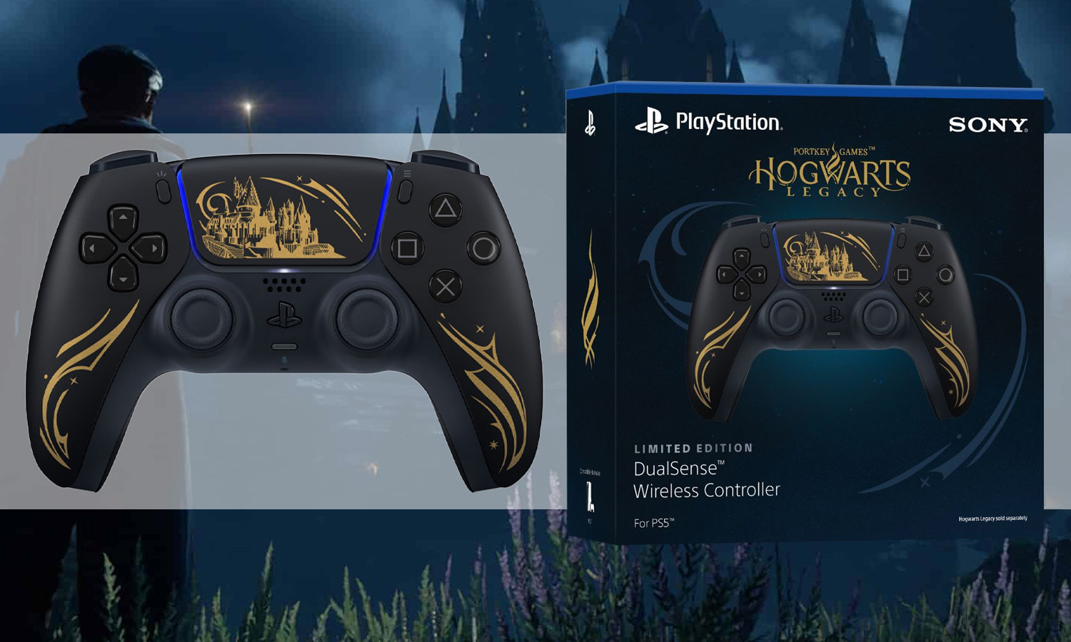 slider manette ps5 dualsense hogwarts legacy