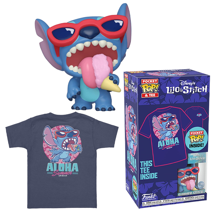 funko pop tee stitch aloha summer visuel produit