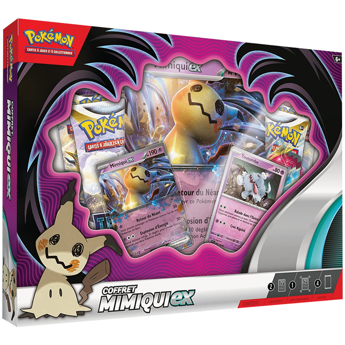 coffret cartes pokemon mimiqui ex visuel produit