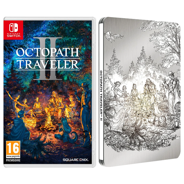 octopath traveler 2 edition steelbook switch visuel produit