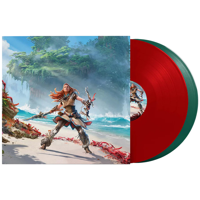 vinyles horizon forbidden west rouge vert visuel visuel produit