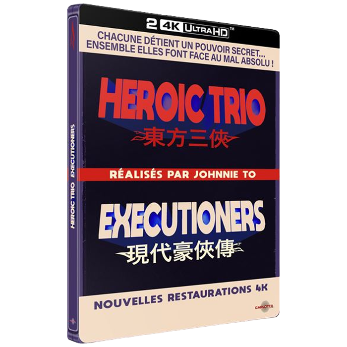 heroic trio executioners johnnie to steelbook 4k visuel produit