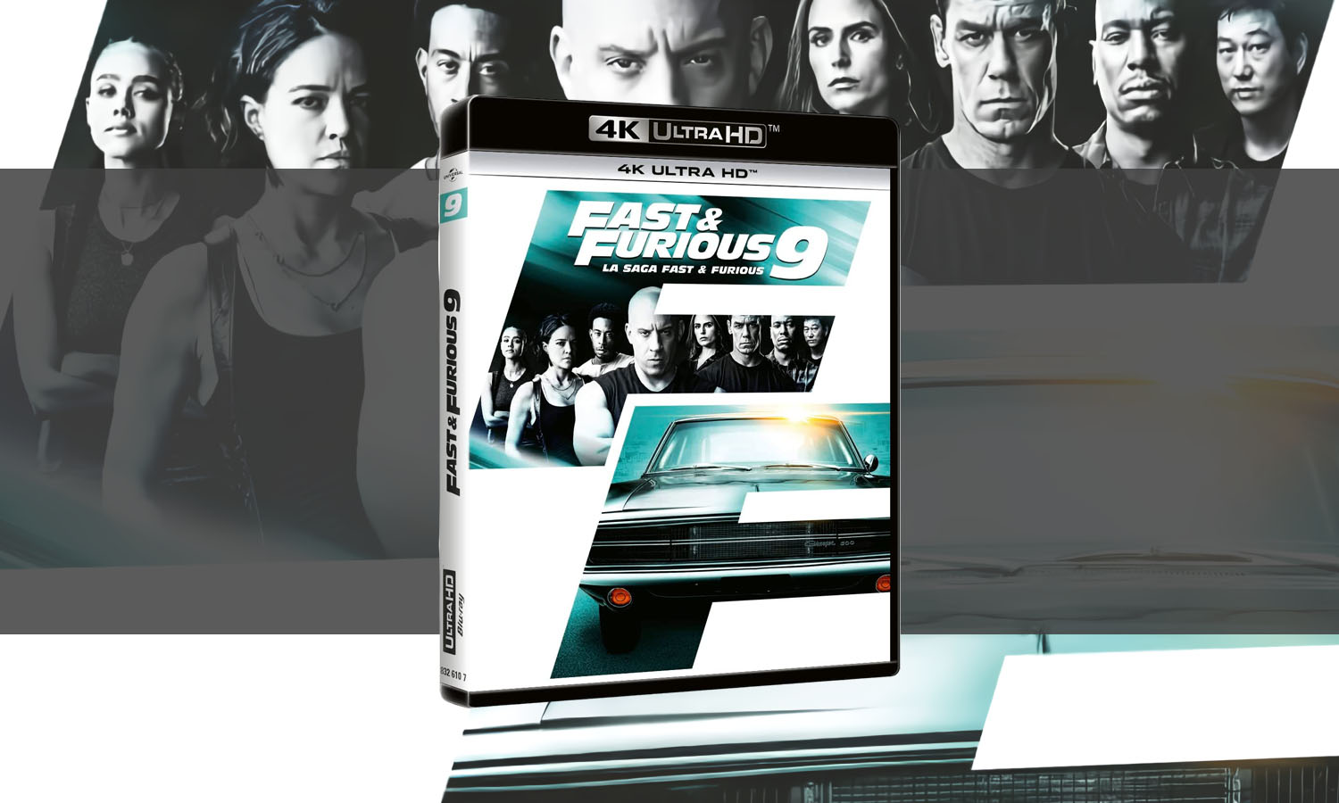 Fast and Furious 9 en Blu Ray 4K visuel slider horizontal