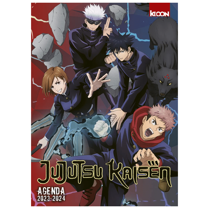 agenda jujutsu kaisen 2023_2024 visuel produit