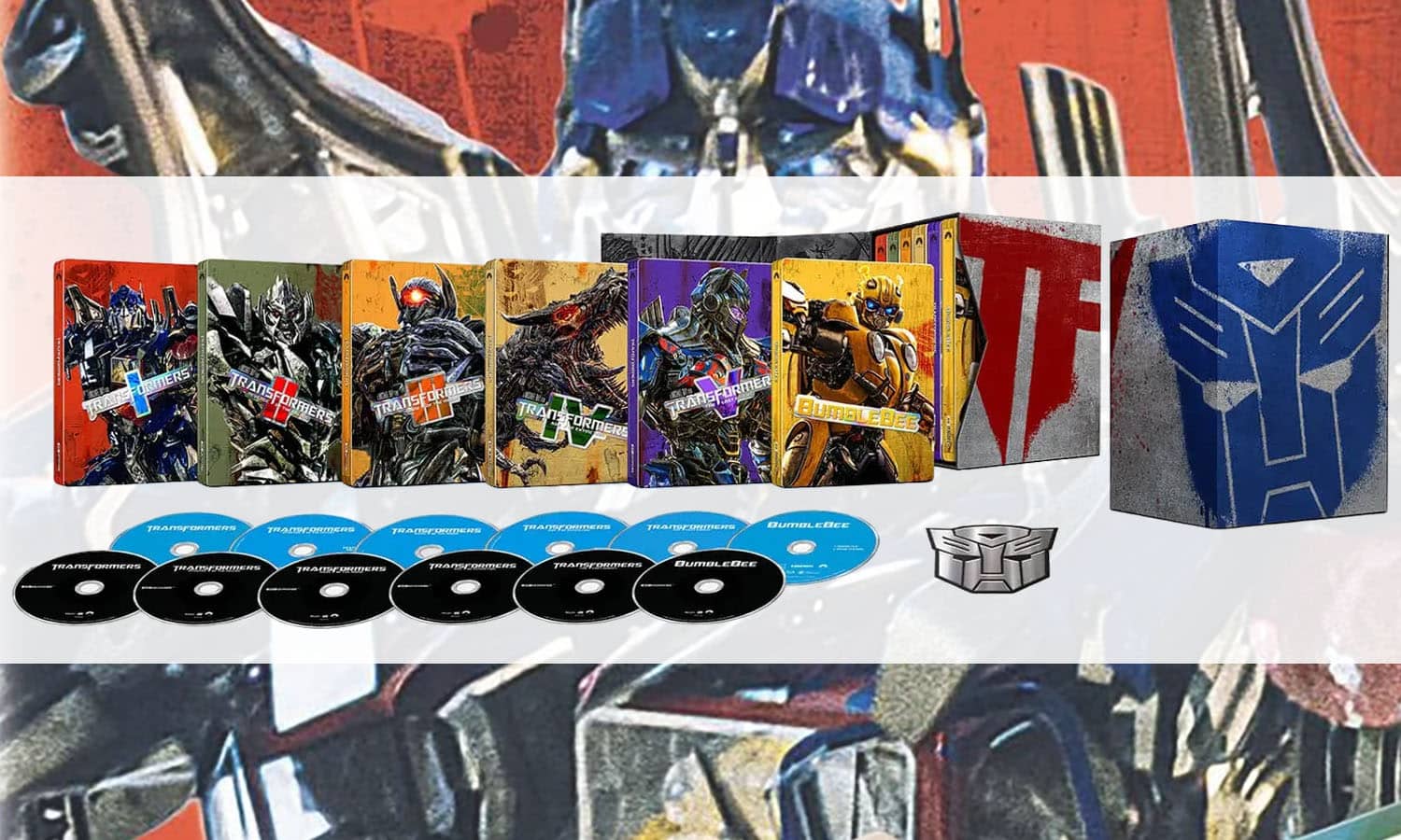coffrets 6 films steelbook transformers visuel slider horizontal