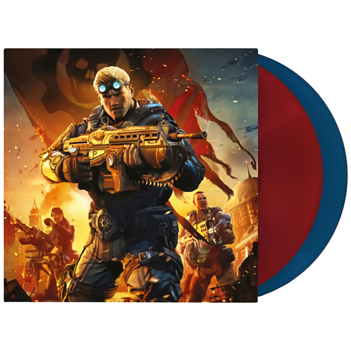 gears of war judgment vinyles rouge bleu visuel produit