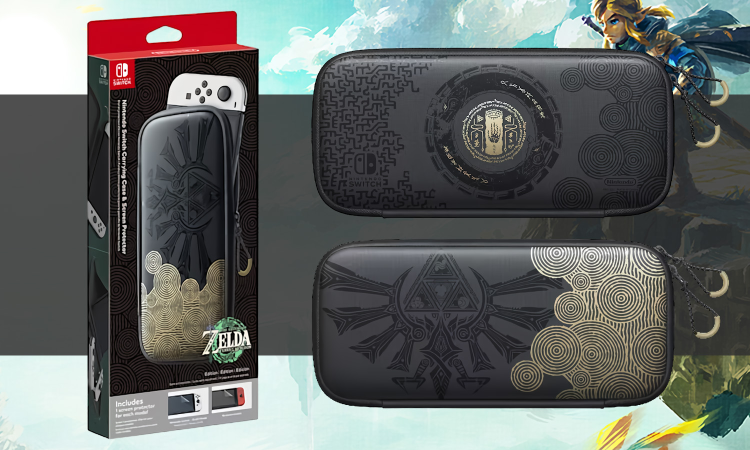 housse zelda tears of the kingdom switch visuel slider horizontal