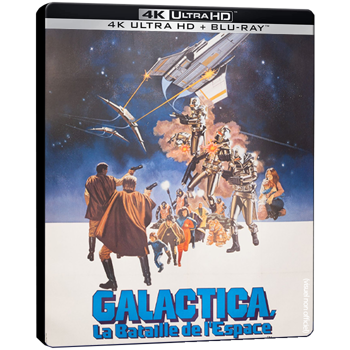 galactica la bataille de lespace blu ray 4k steelbook 45e anniversaire visuel produit provisoire