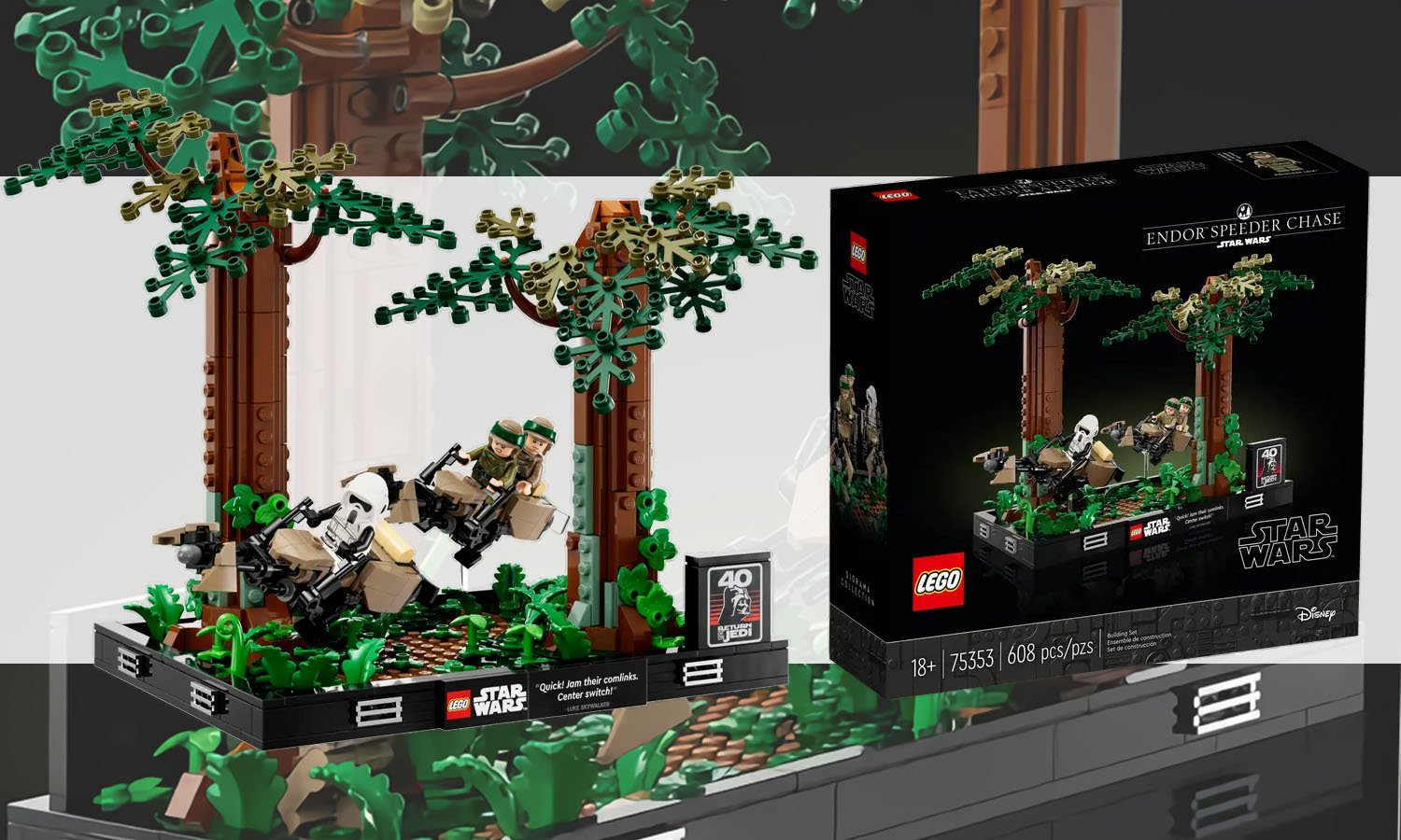 Lego Star Wars Course Poursuite en Speeder Endor 75353 visuel slider horizontal