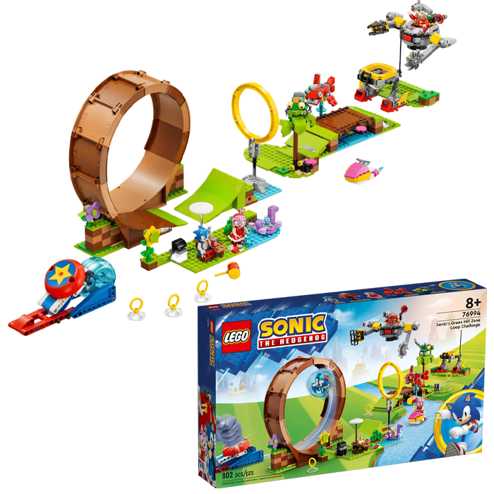 lego sonic green hill zone challenge 76994 visuel produit