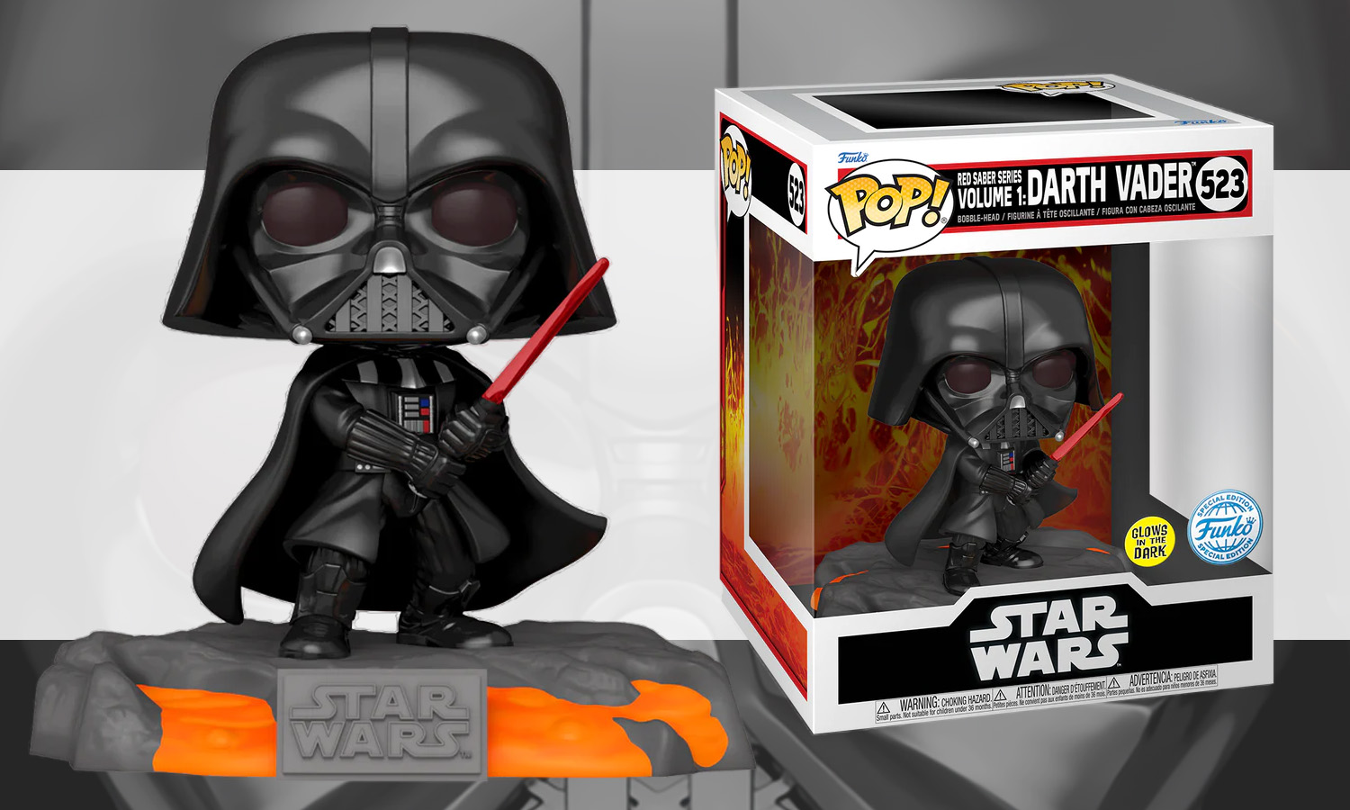 funko pop star wars dark vador red saber glow visuel slider horizontal