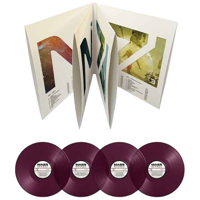 vinyles mass effect trilogy rouges bordeaux visuel produit