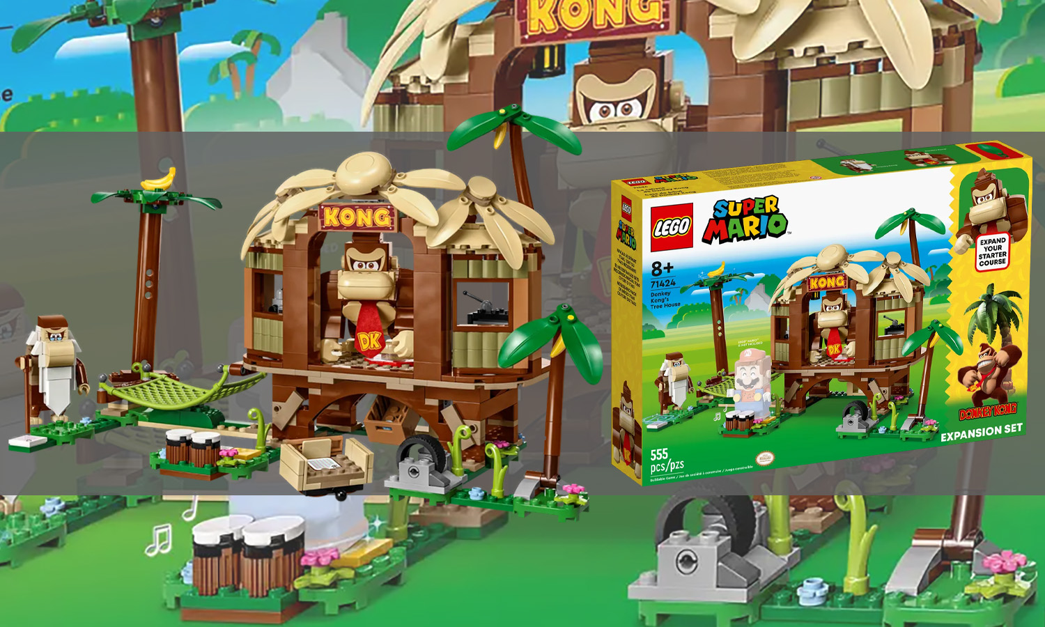 lego super mario donkey kong tree house (71424) visuel slider horizontal