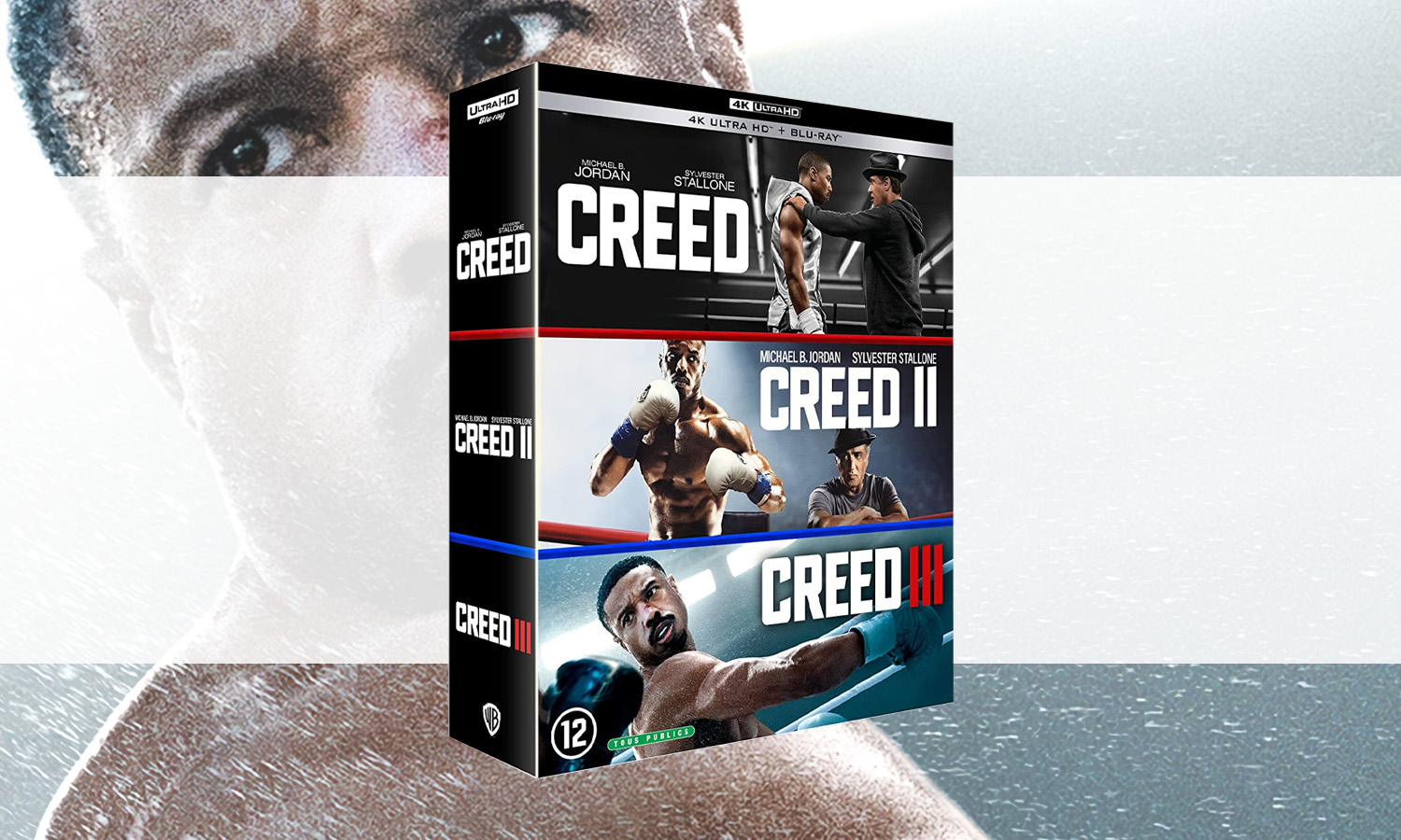 creed 1 a 3 blu ray 4k visuel slider horizontal