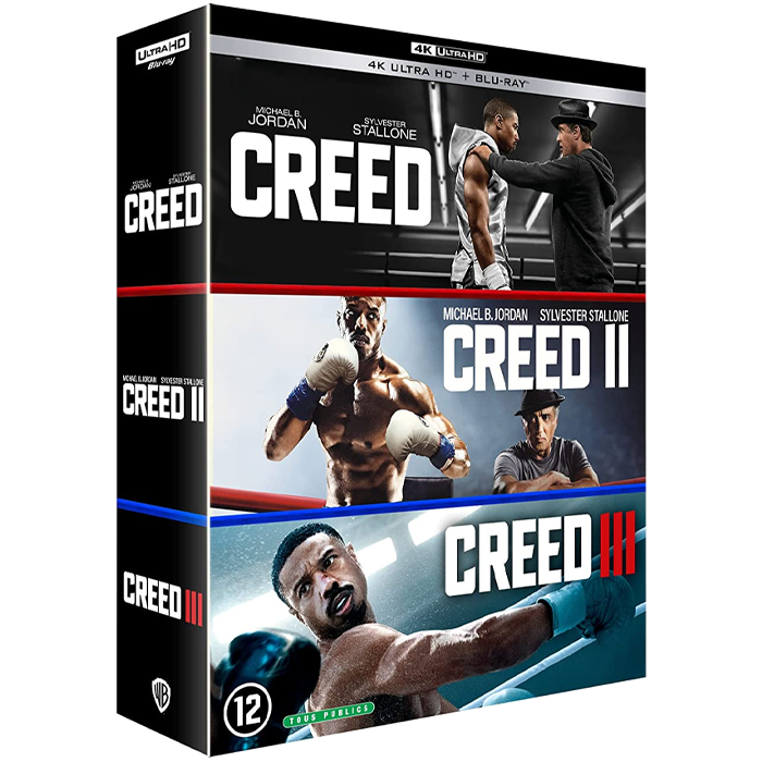 creed 1 a 3 blu ray 4k visuel produit