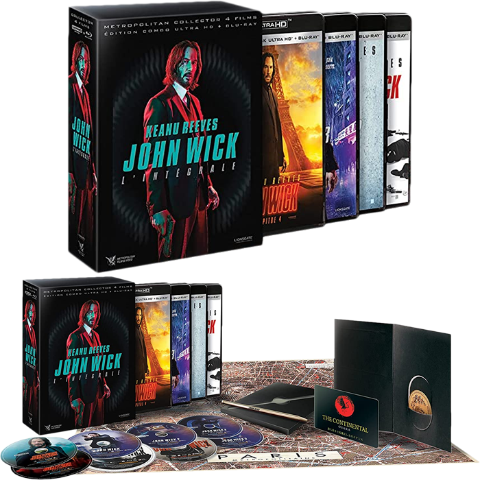 Coffret John Wick Quadrilogie 4k Collector visuel produit provisoire 2