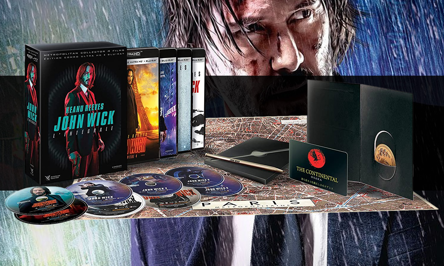 SLIDER Coffret John Wick Quadrilogie 4k Collector visuel provisoire 2