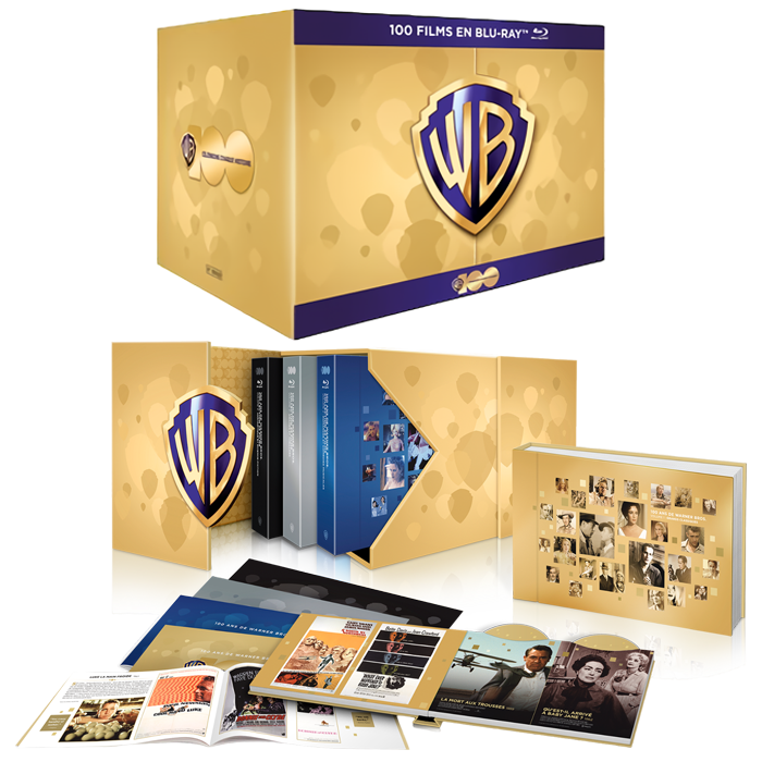 coffret blu ray 100 films warner visuel produit