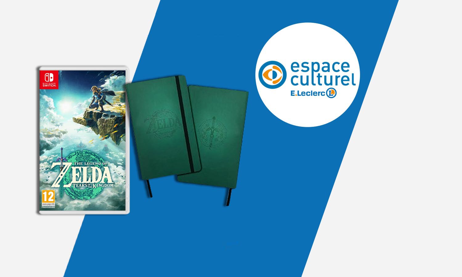 slider article de blog zelda tears of the kingdom edition leclerc avec notebook