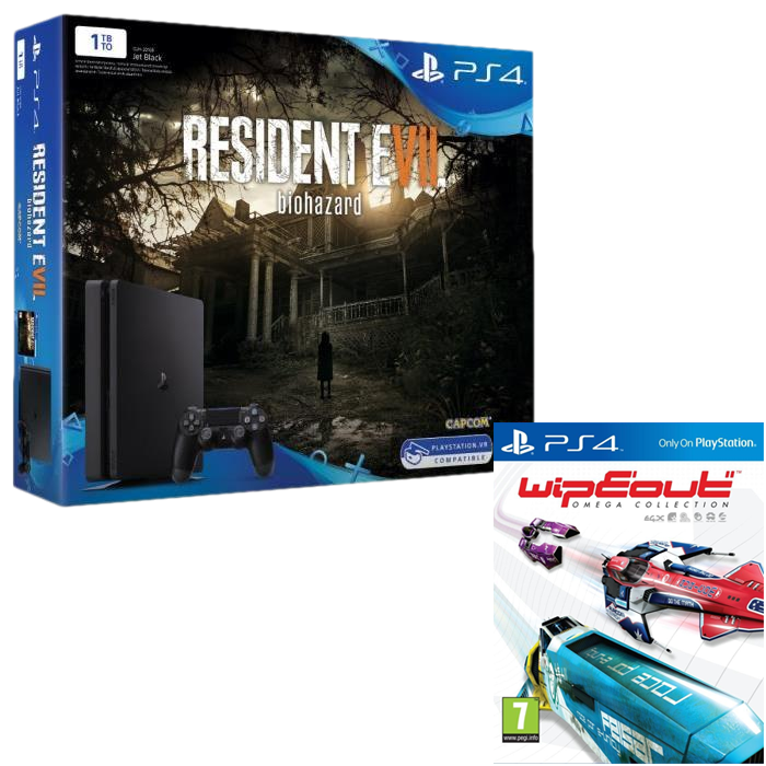 Pack-PS4-Slim-1-To-Resident-Evil-7-Wipeout-Omega-Collection