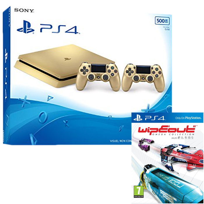 Pack-PS4-Slim-gol-1-To-2-manettes-wipout-omega-collection