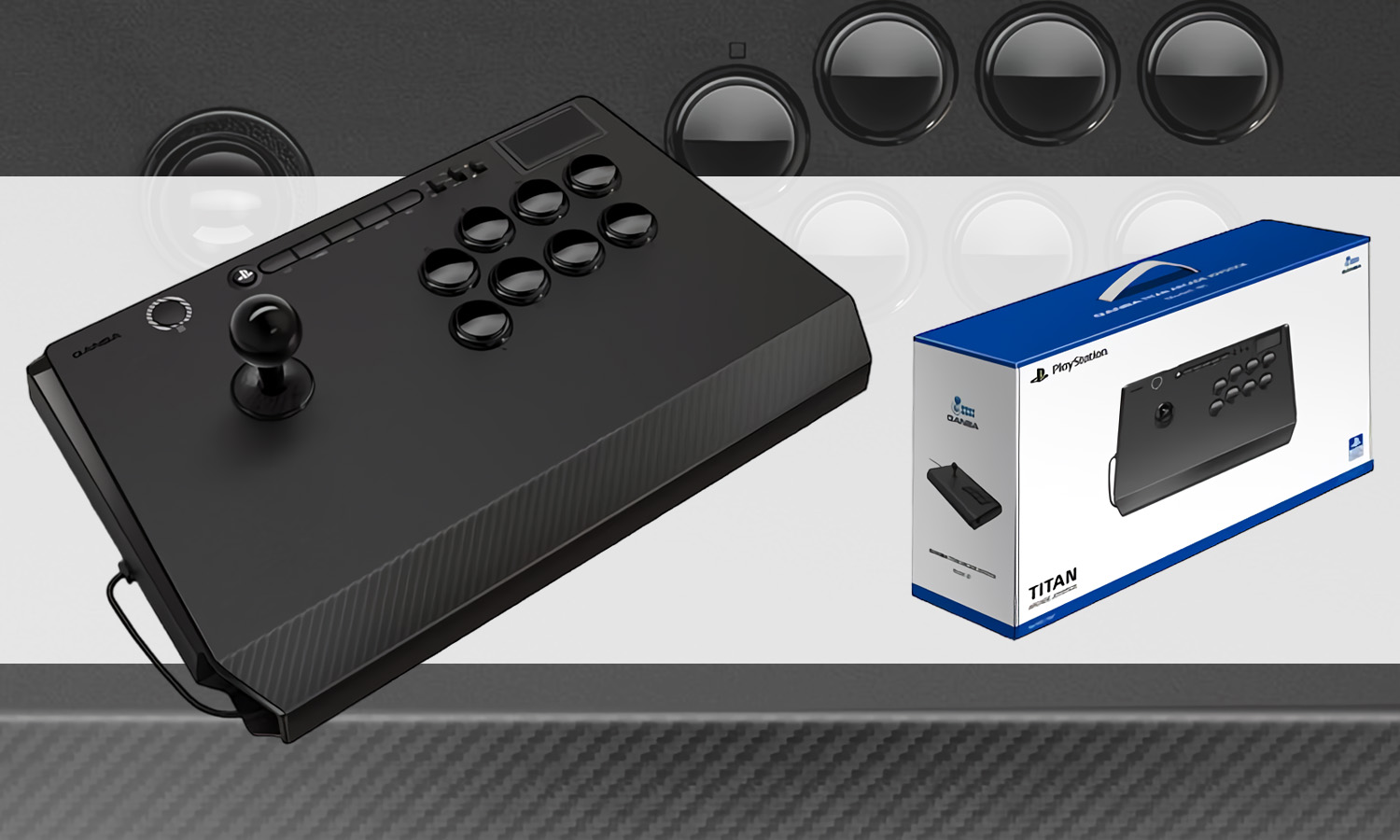 Joystick Qanba Titan ps5 ps4 pc visuel slider horizontal