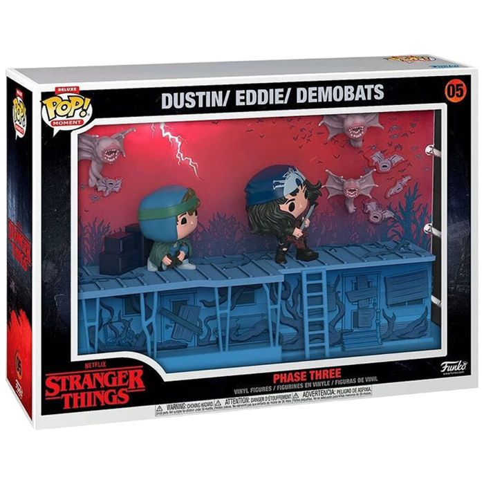 funko pop moment stranger things dustin eddie demobats visuel produit
