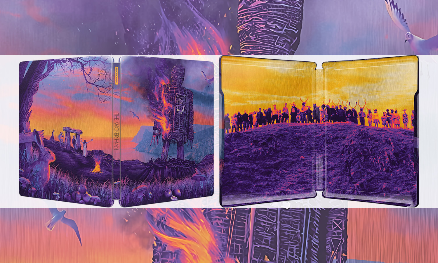 the wicker man 50eme 4k steelbook visuel slider horizontal