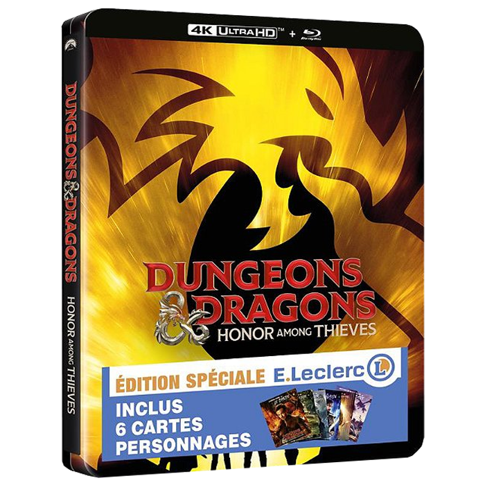 donjons et dragons l'honneur des voleurs 4k steelbook edition leclerc visuel produit