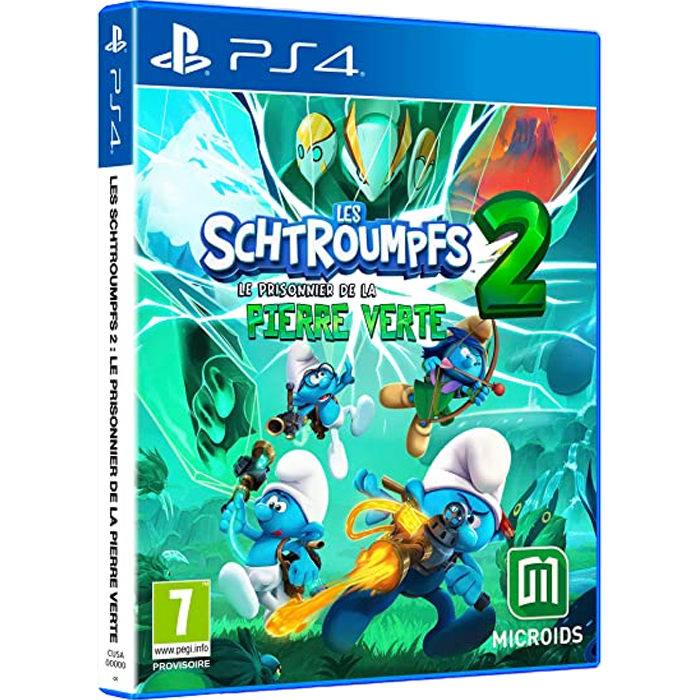 les schtroumpfs 2 le prisonnier de la pierre verte ps4 visuel produit