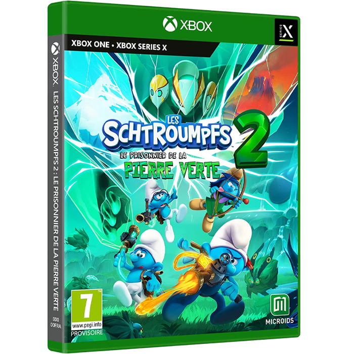 les schtroumpfs 2 le prisonnier de la pierre verte xbox visuel produit