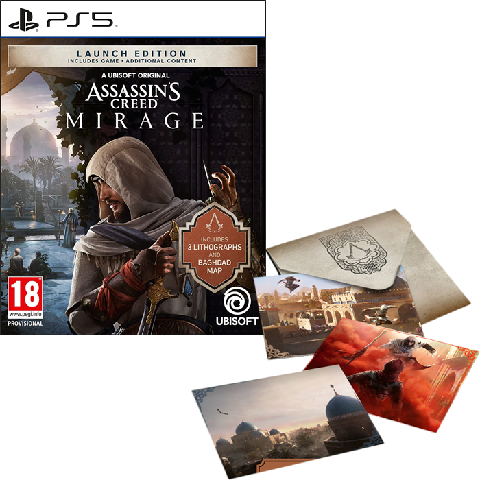 Assassin's creed Mirage Launch Edition sur ps5 visuel produit v2